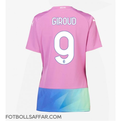 AC Milan Olivier Giroud #9 Tredjeställ Dam 2023-24 Kortärmad